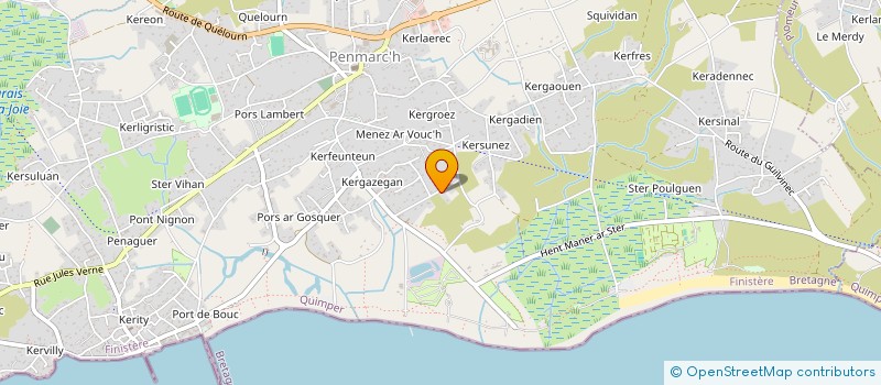 localisation de l'entreprise SCI ERHUG  PENMARCH