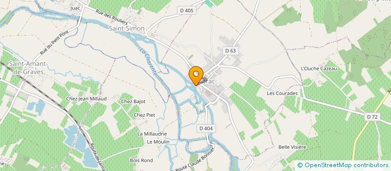 localisation de l'entreprise SCI ERIACAM à MERIGNAC
