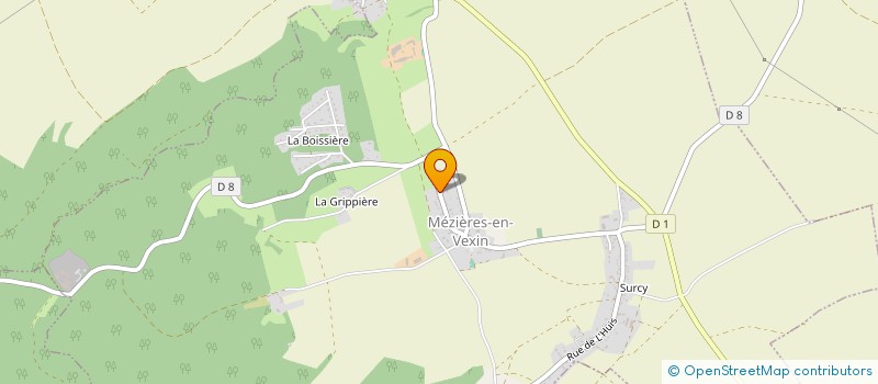 localisation de l'entreprise SCI ERIALCINES  MEZIERES-EN-VEXIN