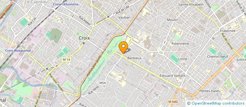 localisation de l'entreprise SCI ERIC  ROUBAIX