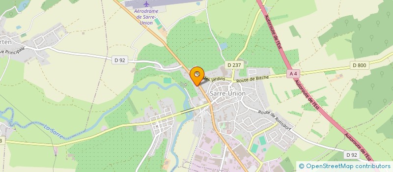 localisation de l'entreprise SCI ERIC  SARRE-UNION