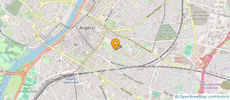 localisation de l'entreprise SCI ERIC ARNAULD à ANGERS