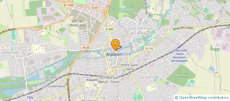 localisation de l'entreprise SCI ERIC ET DYLAN CHARPIN  ARPAJON