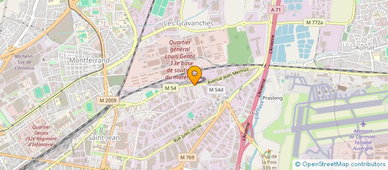 localisation de l'entreprise SCI ERIC MAGNE  CLERMONT-FERRAND