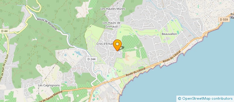 localisation de l'entreprise SCI ERIC RALLO à GRIMAUD
