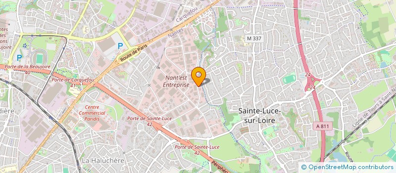 localisation de l'entreprise SCI ERIC T à NANTES