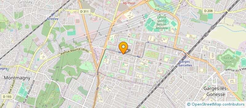 localisation de l'entreprise SCI ERICANA à SARCELLES