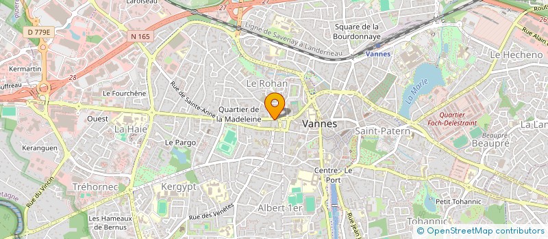 localisation de l'entreprise SCI ERICHE à VANNES