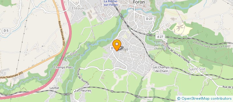 localisation de l'entreprise SCI ERICOLISEE  LA ROCHE-SUR-FORON