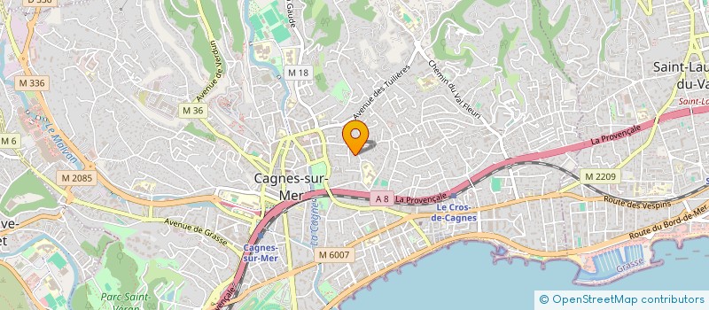 localisation de l'entreprise SCI ERIDOR à CAGNES-SUR-MER