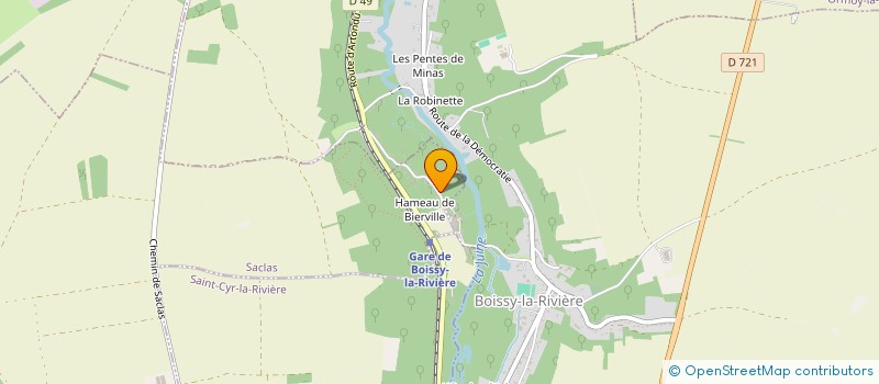 localisation de l'entreprise SCI ERIDOU  SACLAS