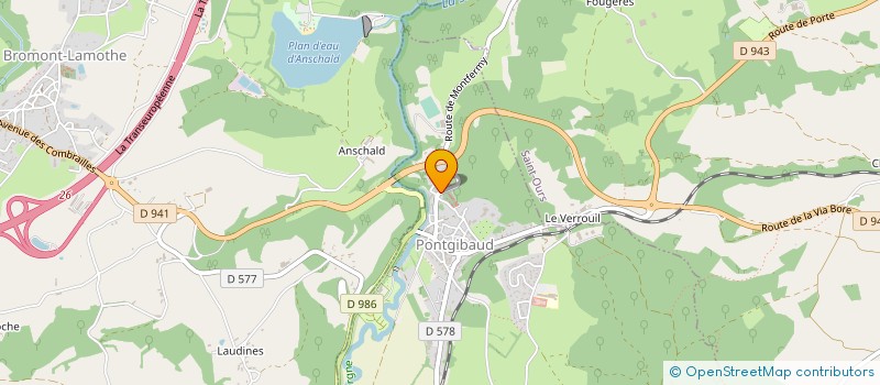 localisation de l'entreprise SCI ERIELLE  PONTGIBAUD