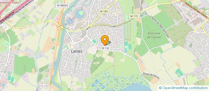 localisation de l'entreprise SCI ERIGERON à LATTES