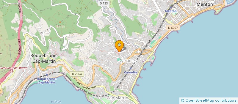 localisation de l'entreprise SCI ERILOU à ROQUEBRUNE-CAP-MARTIN