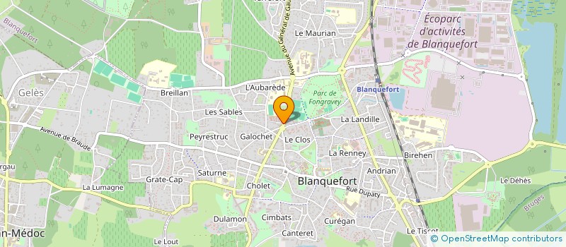 localisation de l'entreprise SCI ERIMAR à BLANQUEFORT