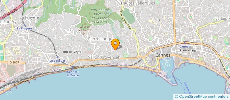 localisation de l'entreprise SCI ERIMAR à CANNES