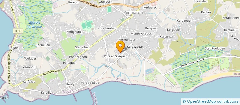 localisation de l'entreprise SCI ERIN  PENMARCH