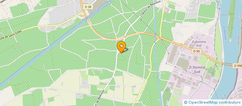 localisation de l'entreprise SCI ERINA  BEAUCAIRE