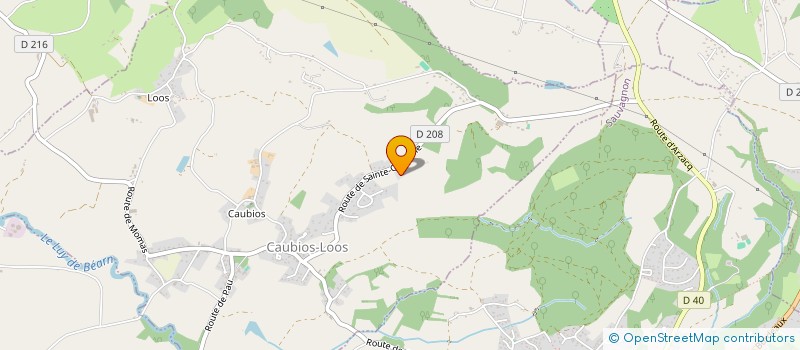 localisation de l'entreprise SCI ERINA  CAUBIOS-LOOS