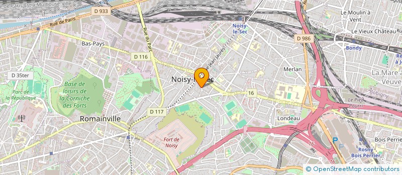 localisation de l'entreprise SCI ERINADE à NOISY-LE-SEC