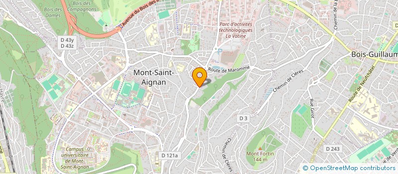 localisation de l'entreprise SCI ERINALIE à MONT-SAINT-AIGNAN