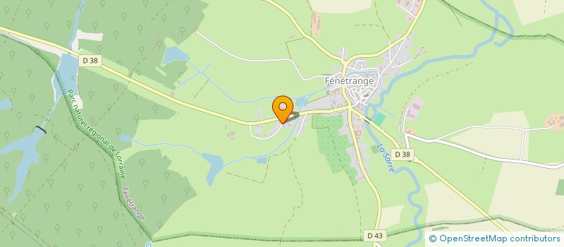 localisation de l'entreprise SCI ERINE  FENETRANGE