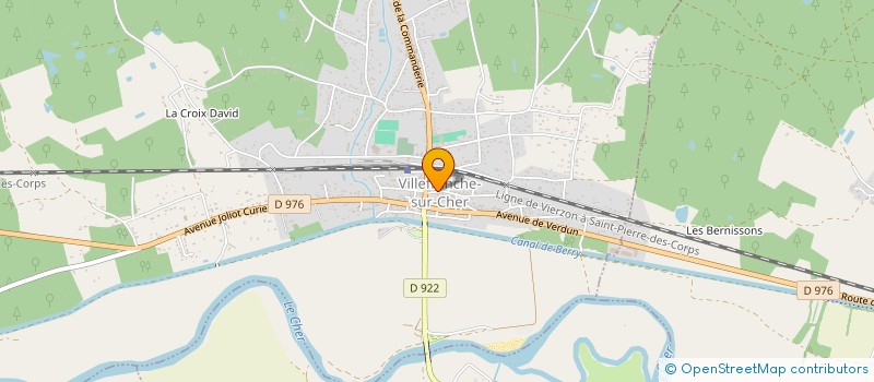 localisation de l'entreprise SCI ERIPA  VILLEFRANCHE-SUR-CHER