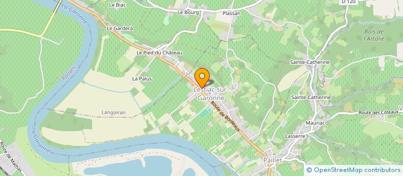 localisation de l'entreprise SCI ERIPHIPIE  LESTIAC-SUR-GARONNE