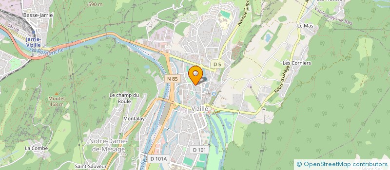 localisation de l'entreprise SCI ERIPRET  VIZILLE