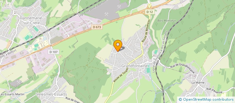 localisation de l'entreprise SCI ERIQUERAC  GRANDFONTAINE