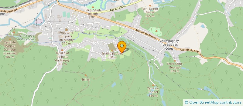 localisation de l'entreprise SCI ERISA  CHAMPAGNEY