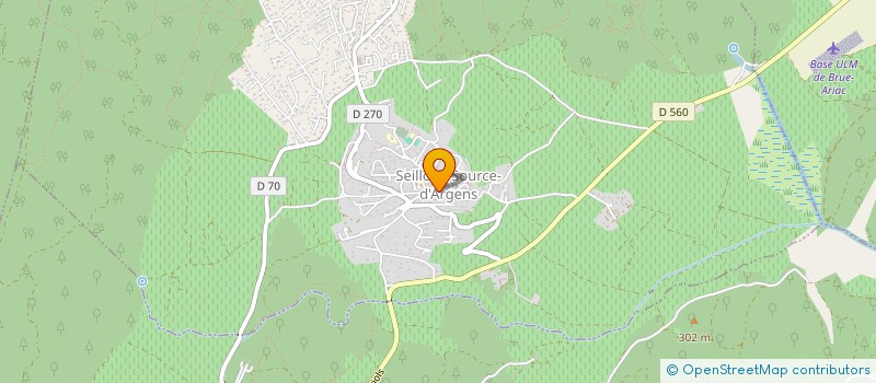 localisation de l'entreprise SCI ERISA  SEILLONS-SOURCE-D ARGENS