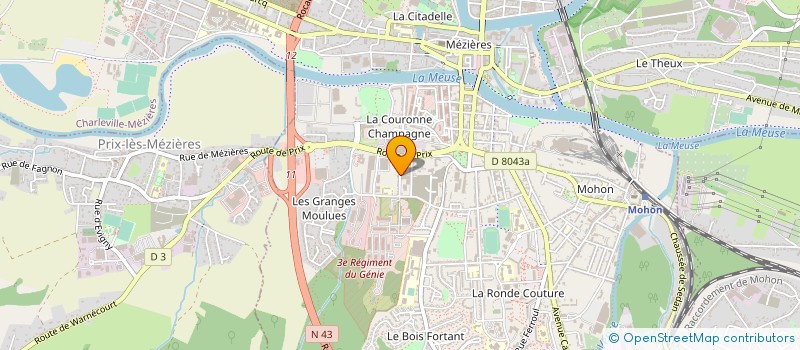 localisation de l'entreprise SCI ERISA à CHARLEVILLE-MEZIERES