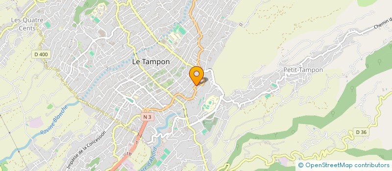 localisation de l'entreprise SCI ERISAWIL  LE TAMPON
