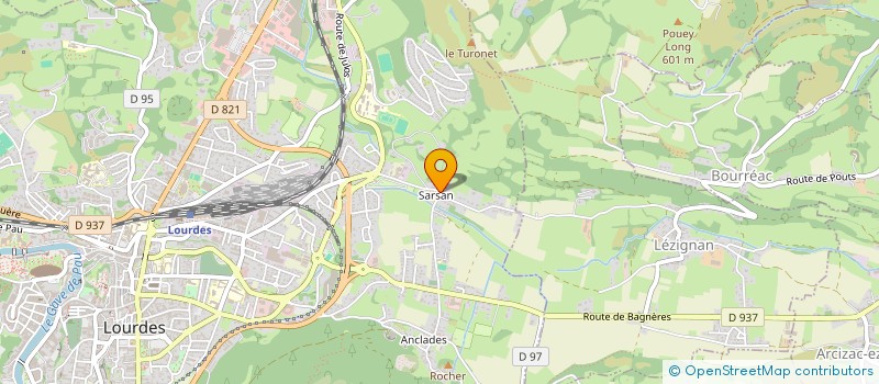 localisation de l'entreprise SCI ERISSANDRE  LOURDES