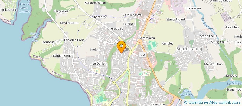 localisation de l'entreprise SCI ERIVA  CONCARNEAU