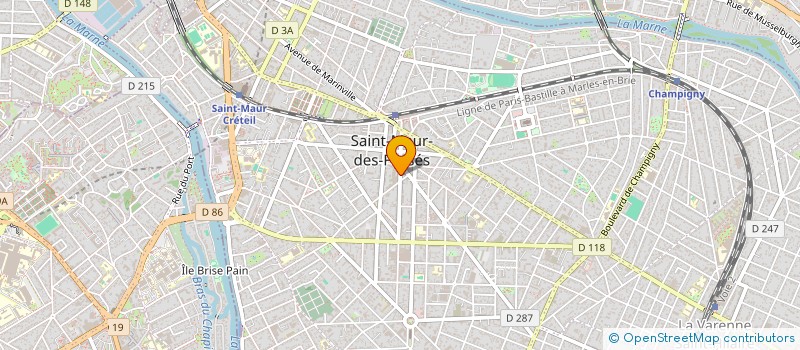 localisation de l'entreprise SCI ERIVAL à SAINT-MAUR-DES-FOSSES