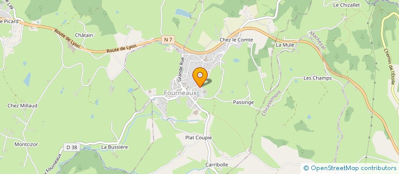 localisation de l'entreprise SCI ERIVAL  SAINT-SYMPHORIEN-DE-LAY