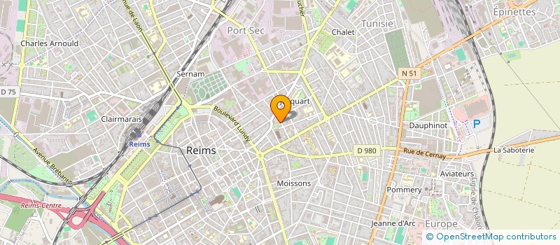 localisation de l'entreprise SCI ERIVALE à REIMS