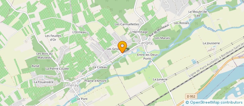 localisation de l'entreprise SCI ERIVALE  POCE-SUR-CISSE