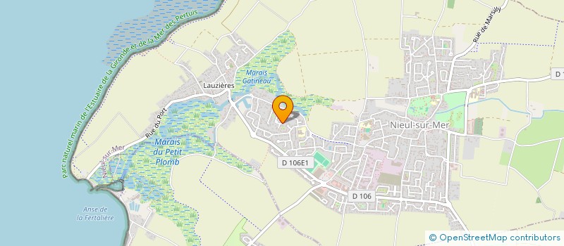 localisation de l'entreprise SCI ERIX  NIEUL-SUR-MER