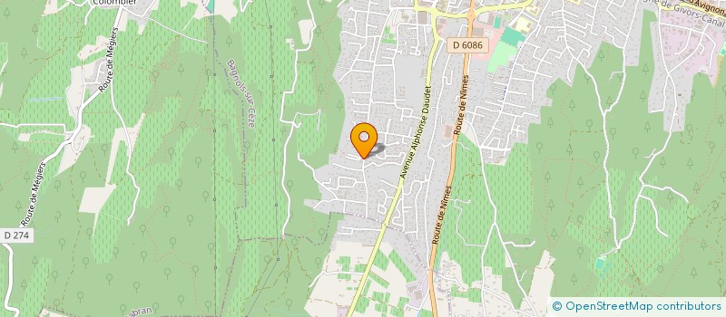 localisation de l'entreprise SCI ERIX  BAGNOLS-SUR-CEZE