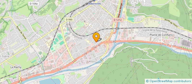 localisation de l'entreprise SCI ERJO  ALBERTVILLE