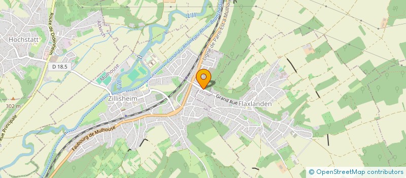 localisation de l'entreprise SCI ERLEWEIN  ZILLISHEIM