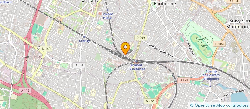 localisation de l'entreprise SCI ERLINE à ERMONT