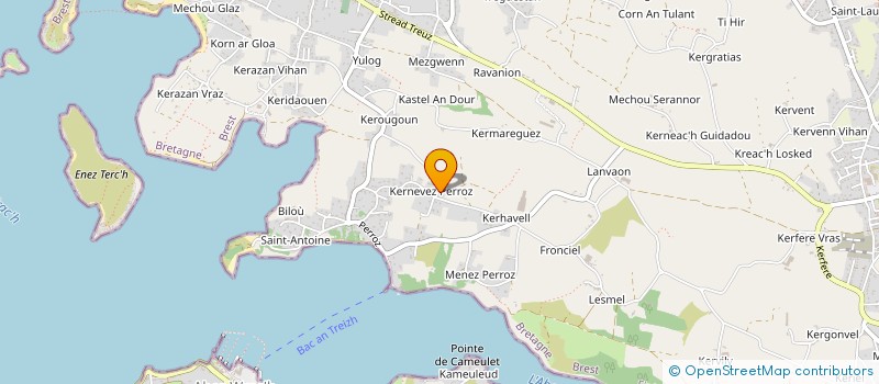 localisation de l'entreprise SCI ERLUSE  PLOUGUERNEAU