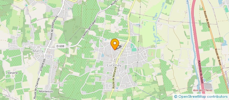 localisation de l'entreprise SCI ERLYZ  LUCENAY