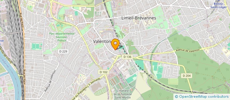 localisation de l'entreprise SCI ERM à VALENTON
