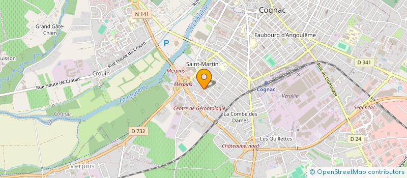 localisation de l'entreprise SCI ERM à COGNAC