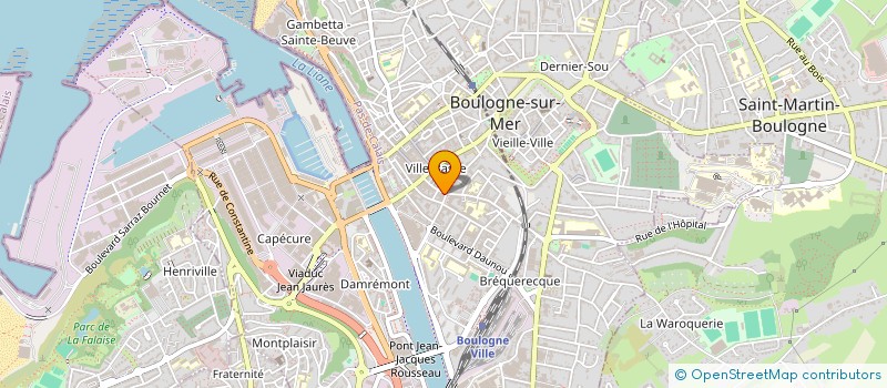 localisation de l'entreprise SCI ERM5  BOULOGNE-SUR-MER